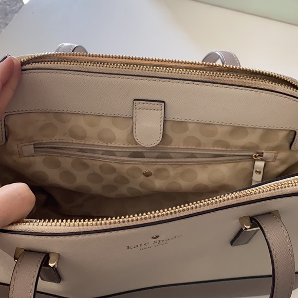 Kate Spade stone and pebble color handbag - Picture 2 of 9